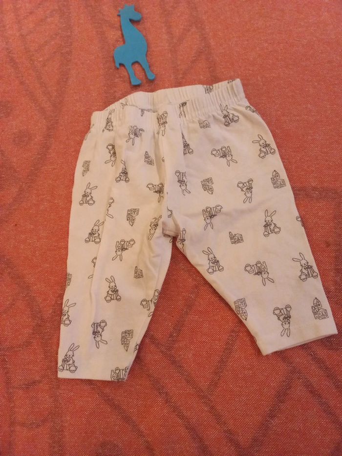 Short mixte naissance 3 mois neuf motif lapin - photo numéro 2