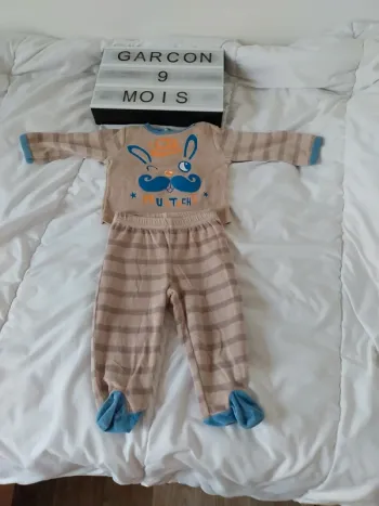 Pyjama deux pièces garçon 9 mois