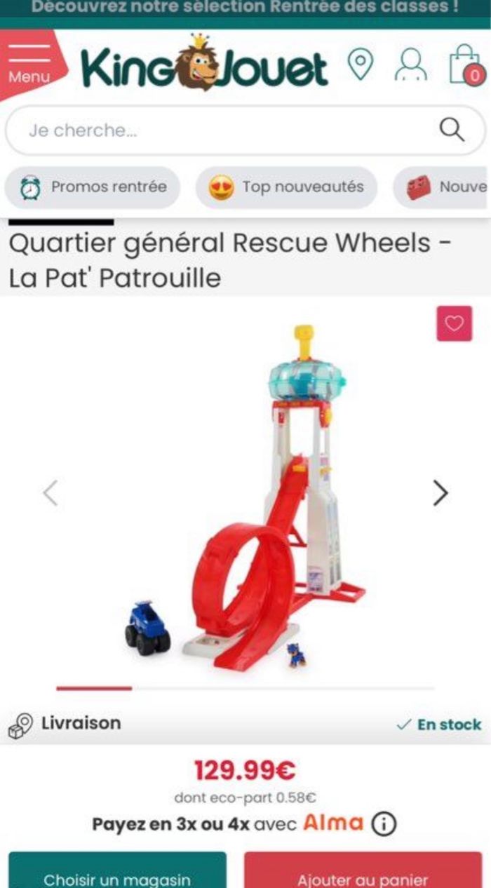 La Pat'Patrouille Quartier Général Rescue Wheels - NEUF - photo numéro 2