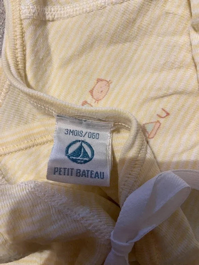 Body cache coeur 3 mois petit bateau manches longues - photo numéro 4