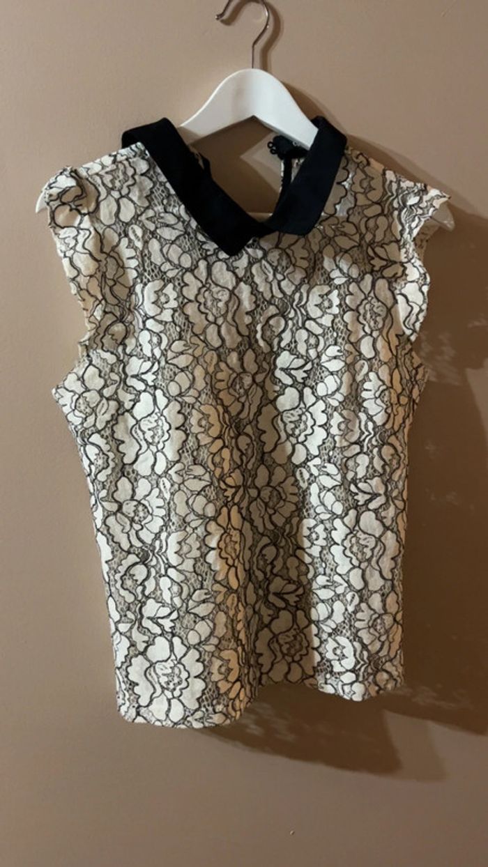 T-shirt noir et blanc