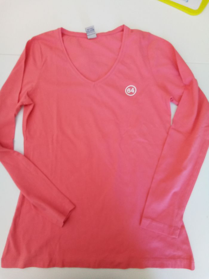 Tee-shirt manches longues, femme taille S, soixante quatre