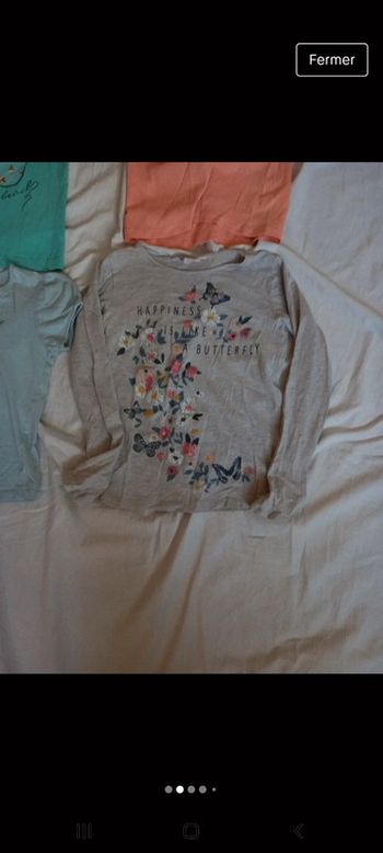 Lot 4 haut fille 6/7 ans