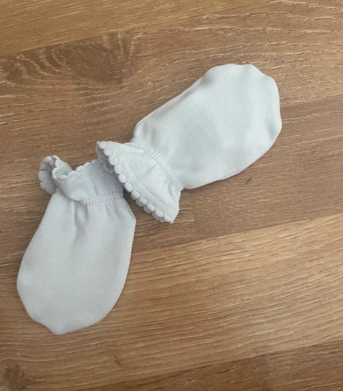 Moufles de naissance jacadi - photo numéro 4