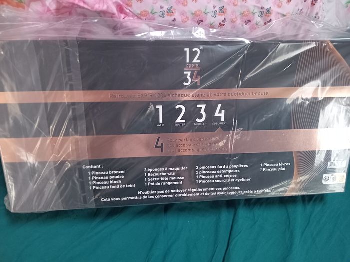 Set de pinceaux a maquillage pro glam neuf vert - photo numéro 2