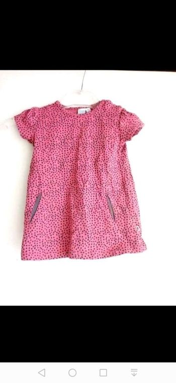 Robe , fille, rose et grise ~new look, printemps été, 3 mois