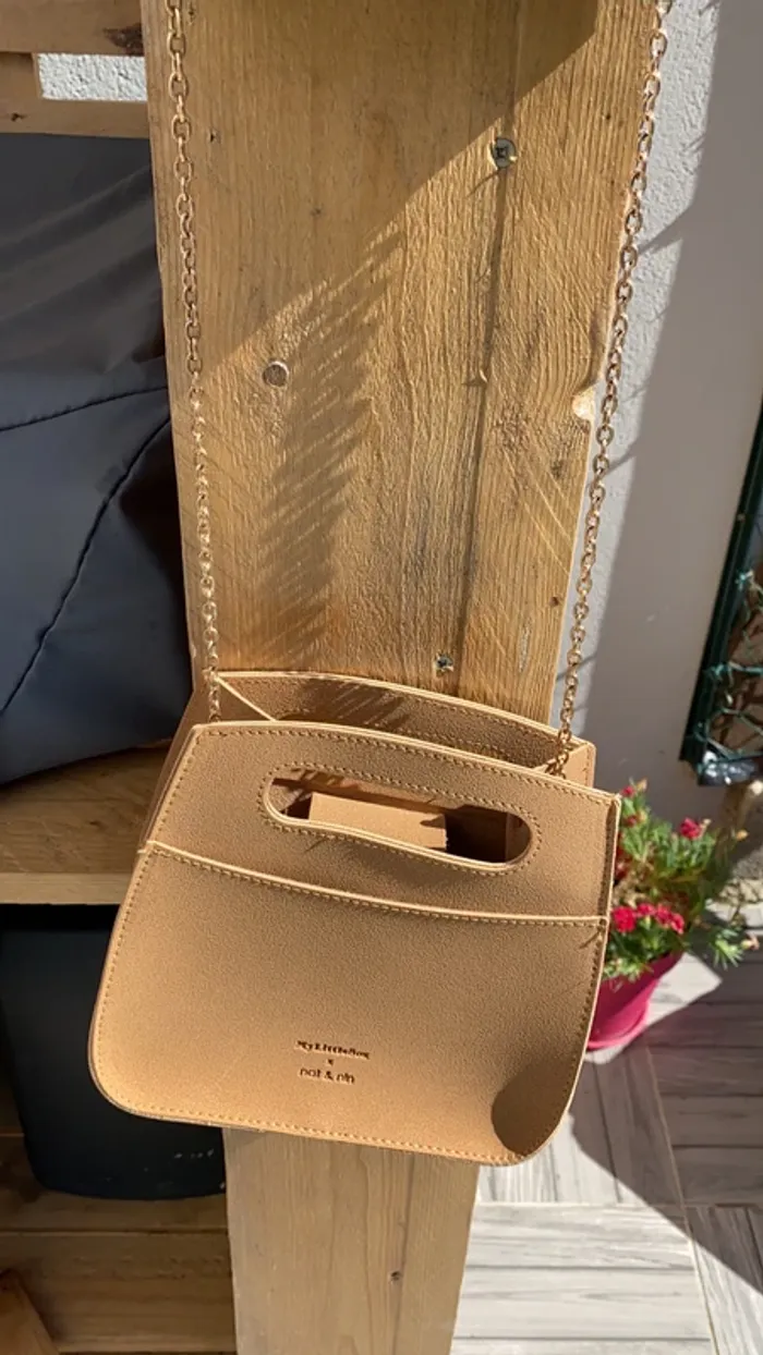 Sac bandoulière beige neuf Nat et Nin
