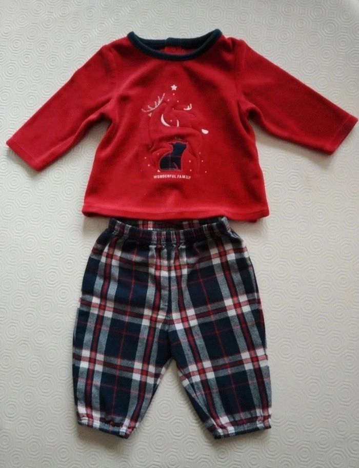 Tenue de Noël complète Obaïbi taille 3 mois - photo numéro 2