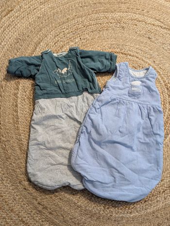 Lot de 2 gigoteuses 0–6 mois