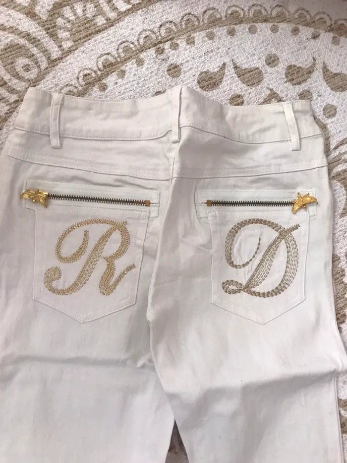 Pantalon blanc taille M - photo numéro 4