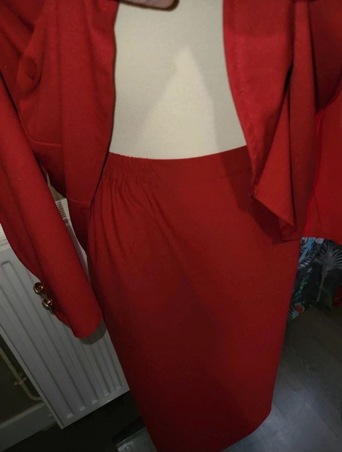 Tailleur vintage jupe 44/46 - photo numéro 4