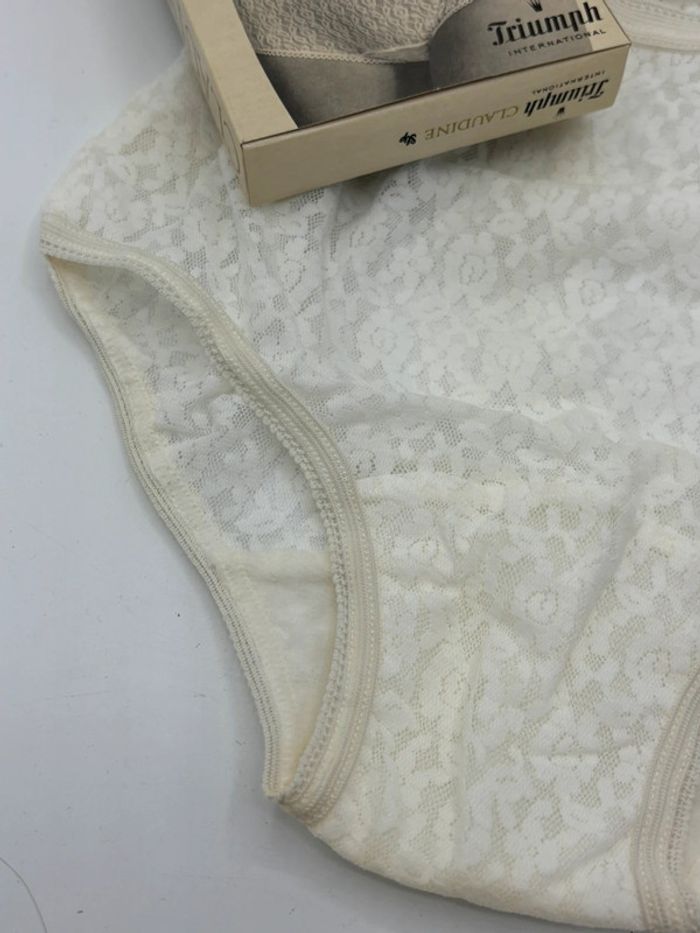 💞 Slip Claudine blanc Triumph vintage T2 💞 - photo numéro 11