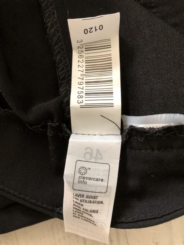 AN105- Pantalon droit noir T46 (46-48) NEUF - photo numéro 7