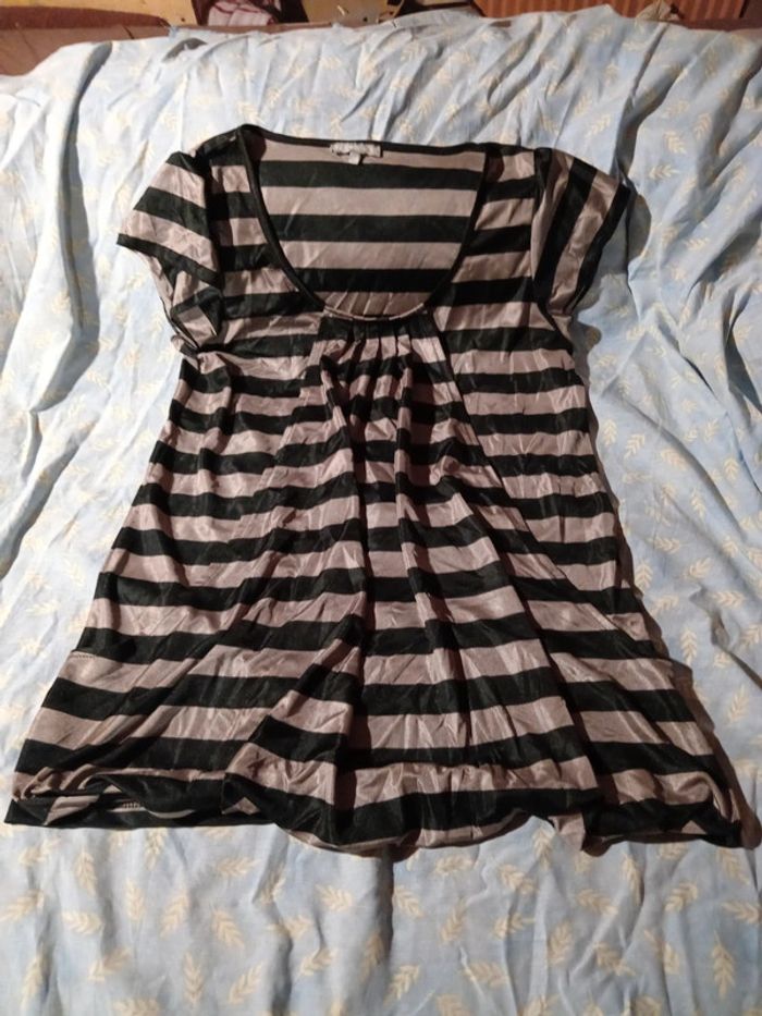 Blouse manche courte col rond - photo numéro 2