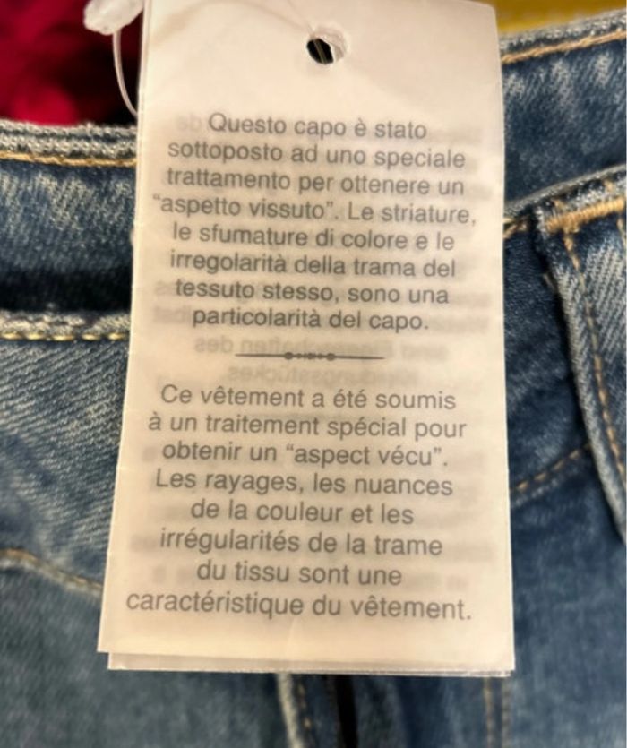 Jean bleu à trou liujo avec strass - photo numéro 5