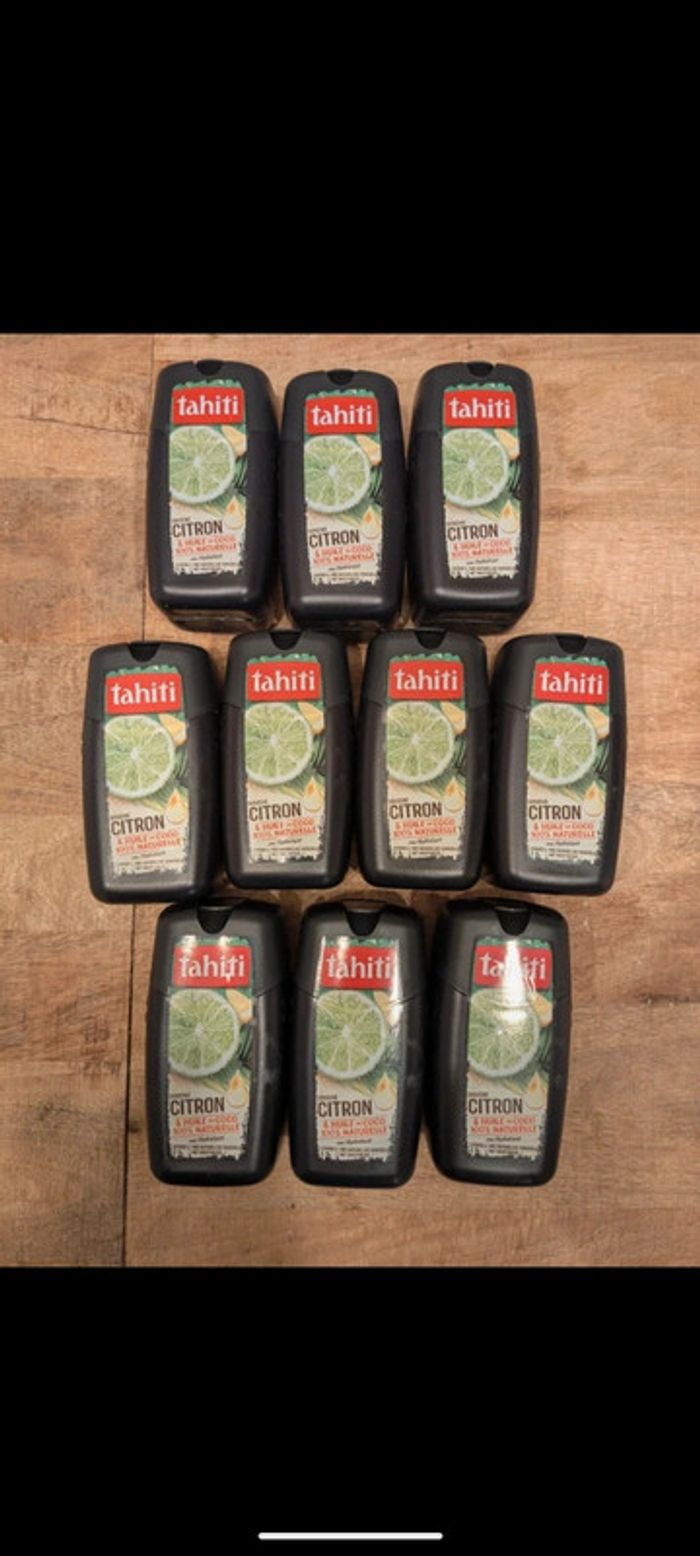 Gels douches tahiti x 10 citron et coco