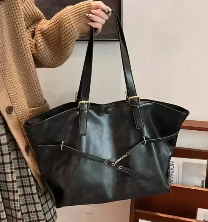 Sac à main pour femme, large, neuf, noir, fourre tout