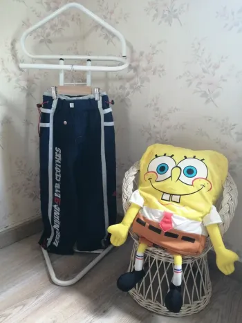 Pantalon de jogging bleu marine et blanc élastique à la taille / exclusive design / (6ans)