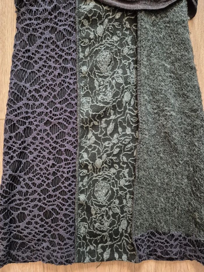Robe pull grise originale manches longues - photo numéro 2