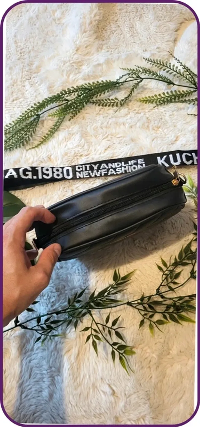 Sac à main noir, bandoulière, neuf jamais utilisé - photo numéro 2