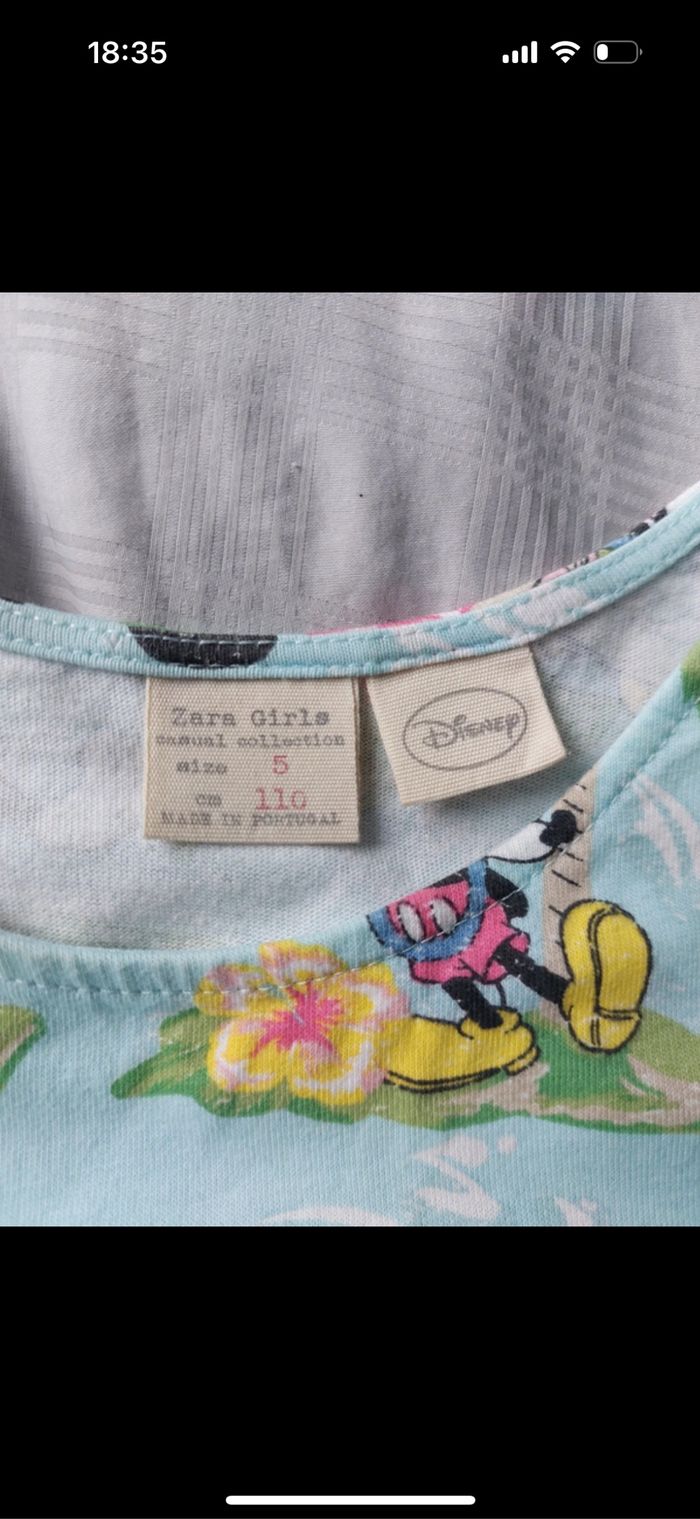 Tee-shirt Zara Disney taille 5 ans - photo numéro 3