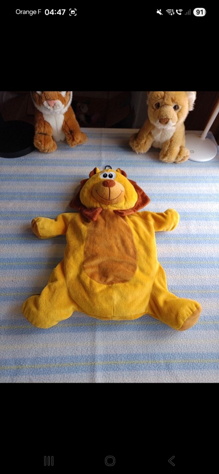 Peluche Lion pour bouillotte ou rangement