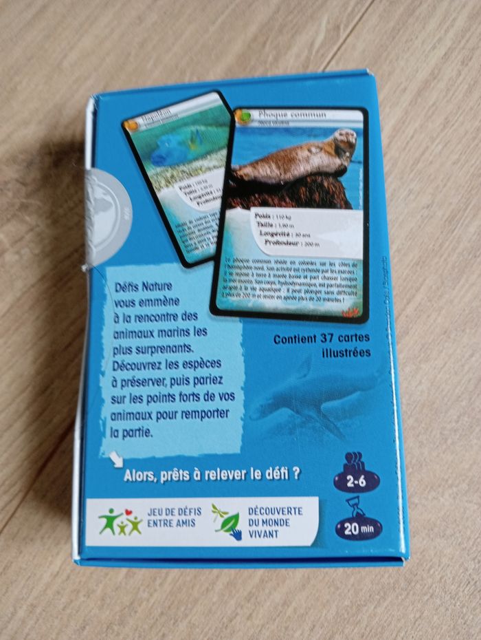 Jeux de cartes défis Nature animaux marins - photo numéro 2