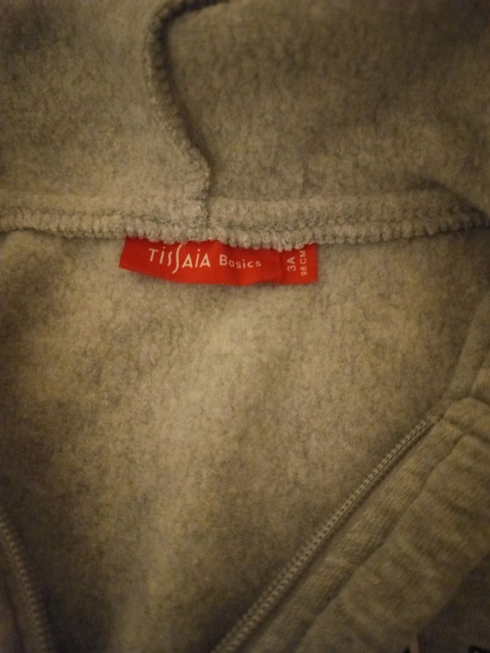 Veste sweat tissaia 3 ans - photo numéro 3
