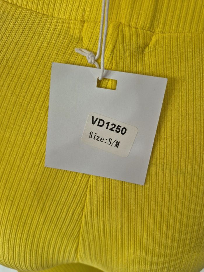 Pantalon Large Jaune Femme Taille S/M - photo numéro 3