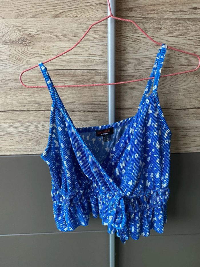 Débardeur bleu taille S