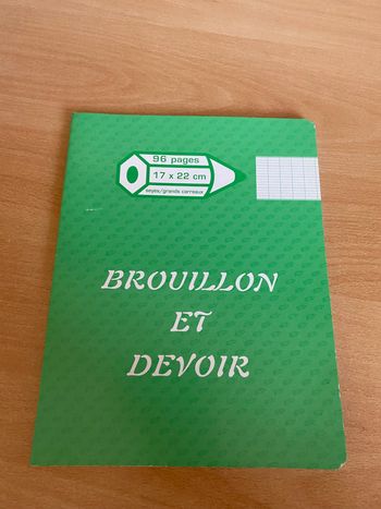 Cahier grand carreaux