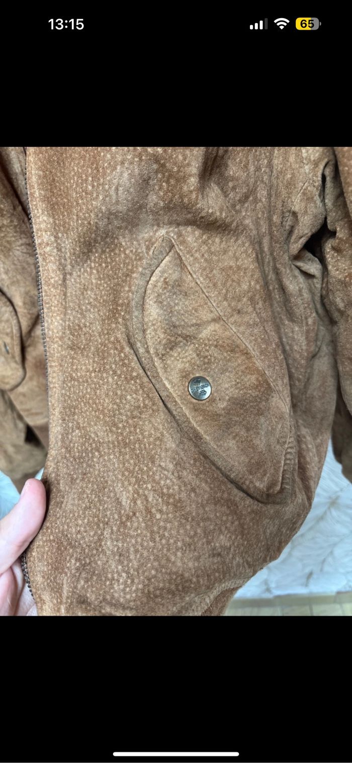 Veste vintage cuir Chevignon xl - photo numéro 4