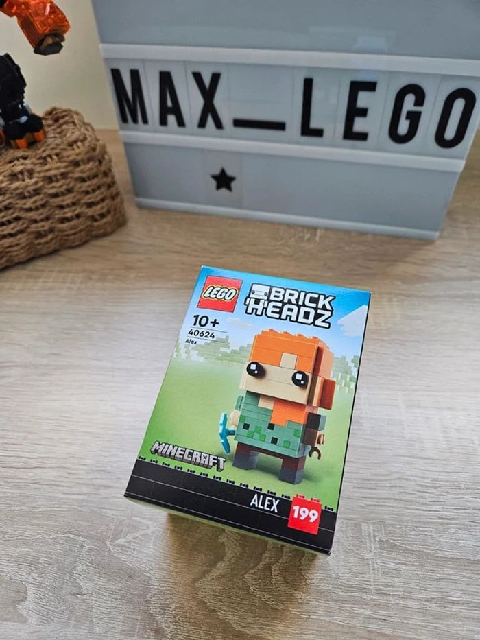 LEGO BrickHeadz / 40624 Alex, personnage iconique de Minecraft