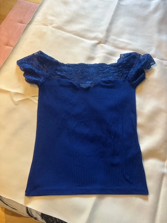 T shirt dentelle