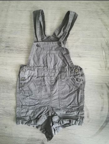 Salopette courte 12 mois garçon