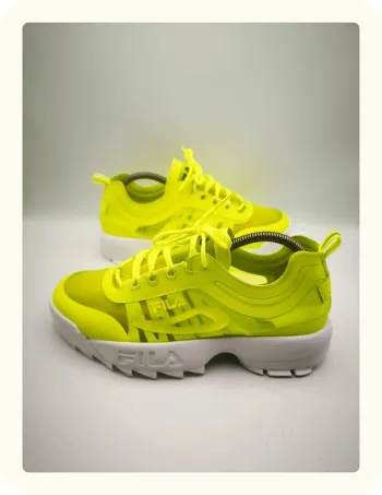 Baskets Fila Disruptir run jaune néon fluo Taille 43 Neuves
