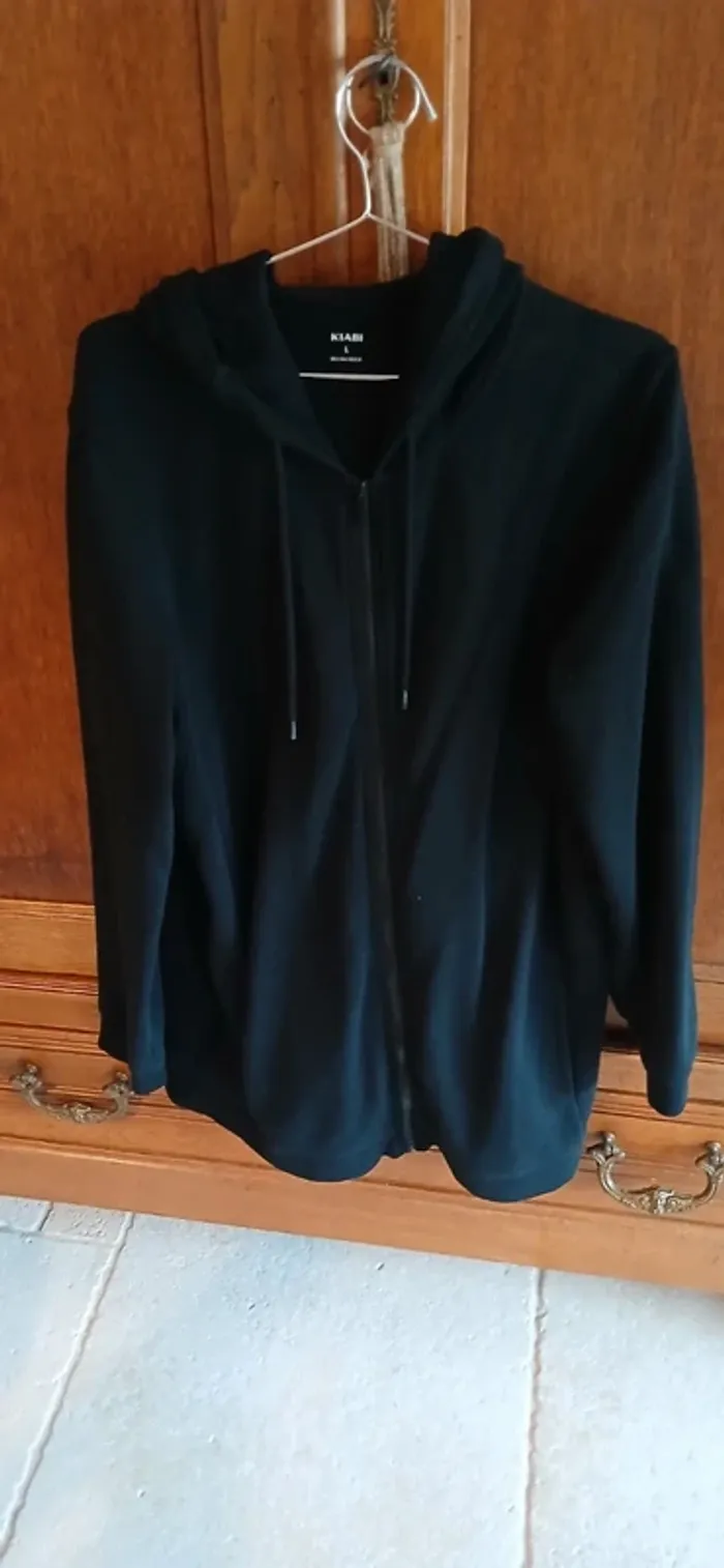Sweat-shirt long à capuche