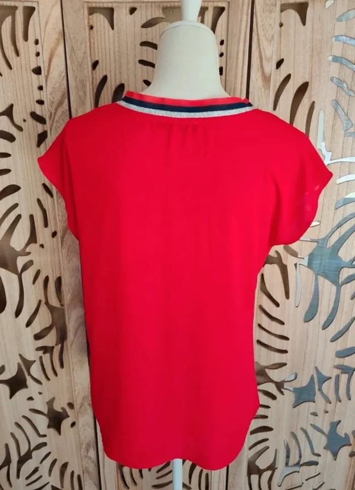 Blouse col V Taille 2 Rue des Abbesses - photo numéro 6