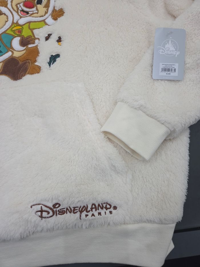 Sweat Polaire logo Disneyland Paris Tic & Tac Winters taille L +1 cadeau Disney offert - photo numéro 3