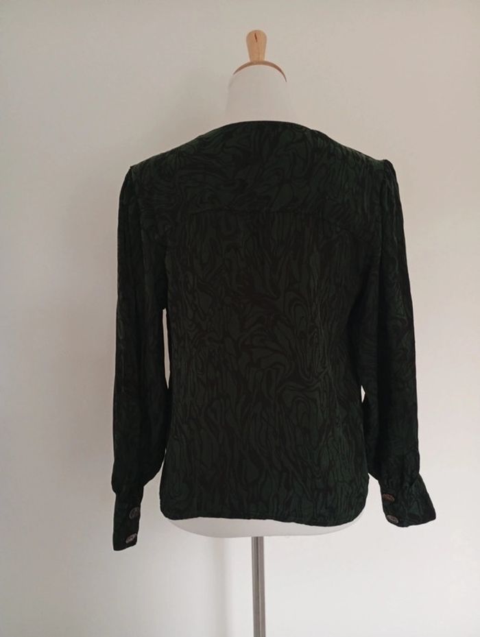Galerie Lafayette - Chemise verte foncé taille 38 | style blazer - photo numéro 2