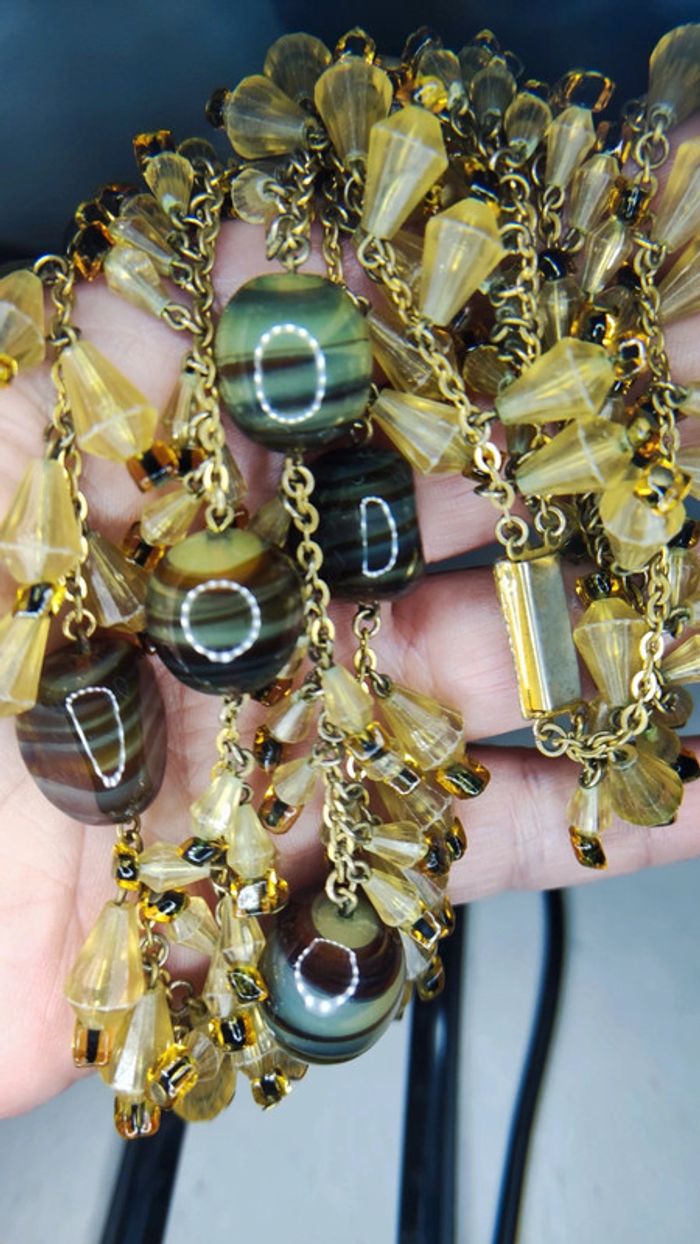 Magnifique collier vintage inspiration 70's - photo numéro 5