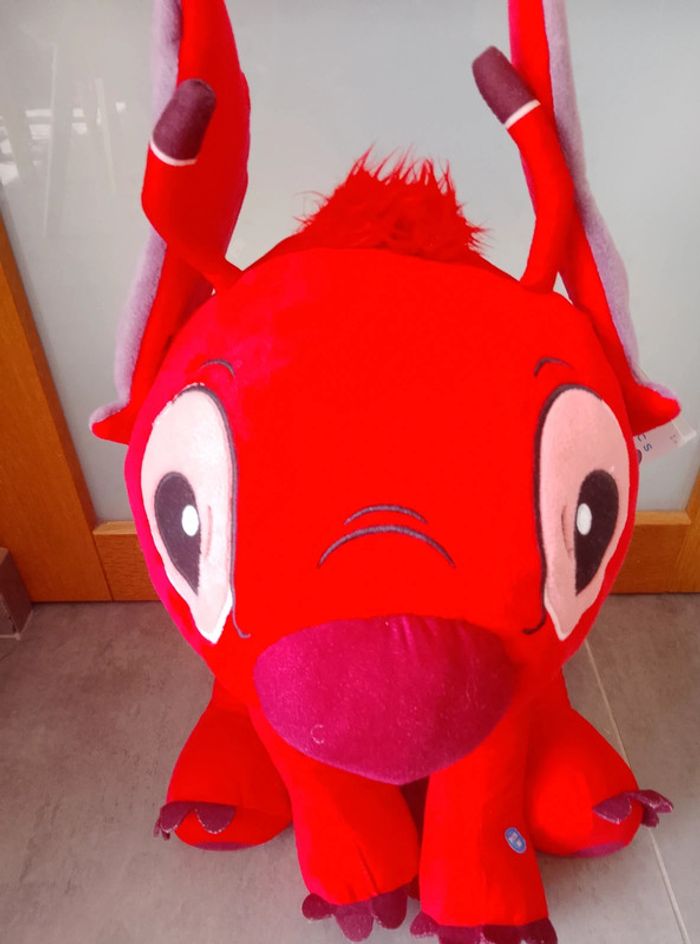 Grande peluche Leroy parlante -50 cm - Rouge - Disney Stitch - photo numéro 3