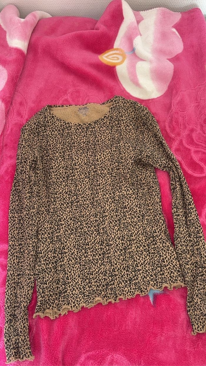 Pull fille leopart