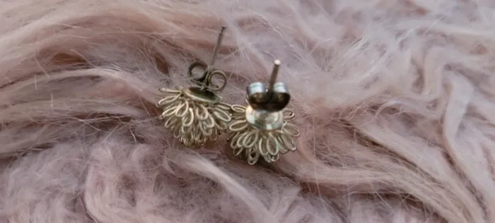 Boucles d'oreilles fleurs - photo numéro 2