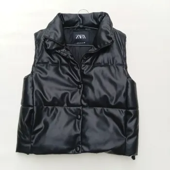 Veste Noire Sans Manches Zara Pour Femme