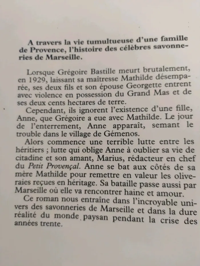 Livre '' La colère du Mistral'' de Jean-Michel Thibaux - photo numéro 2