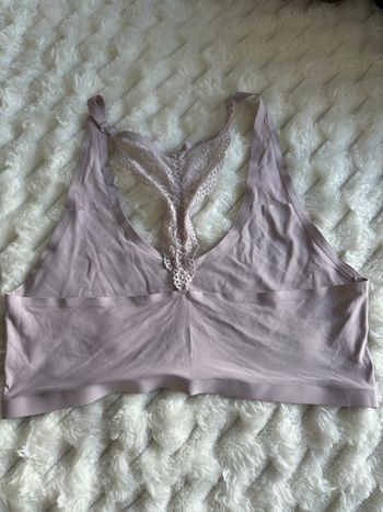 Brassière de sport rose pale