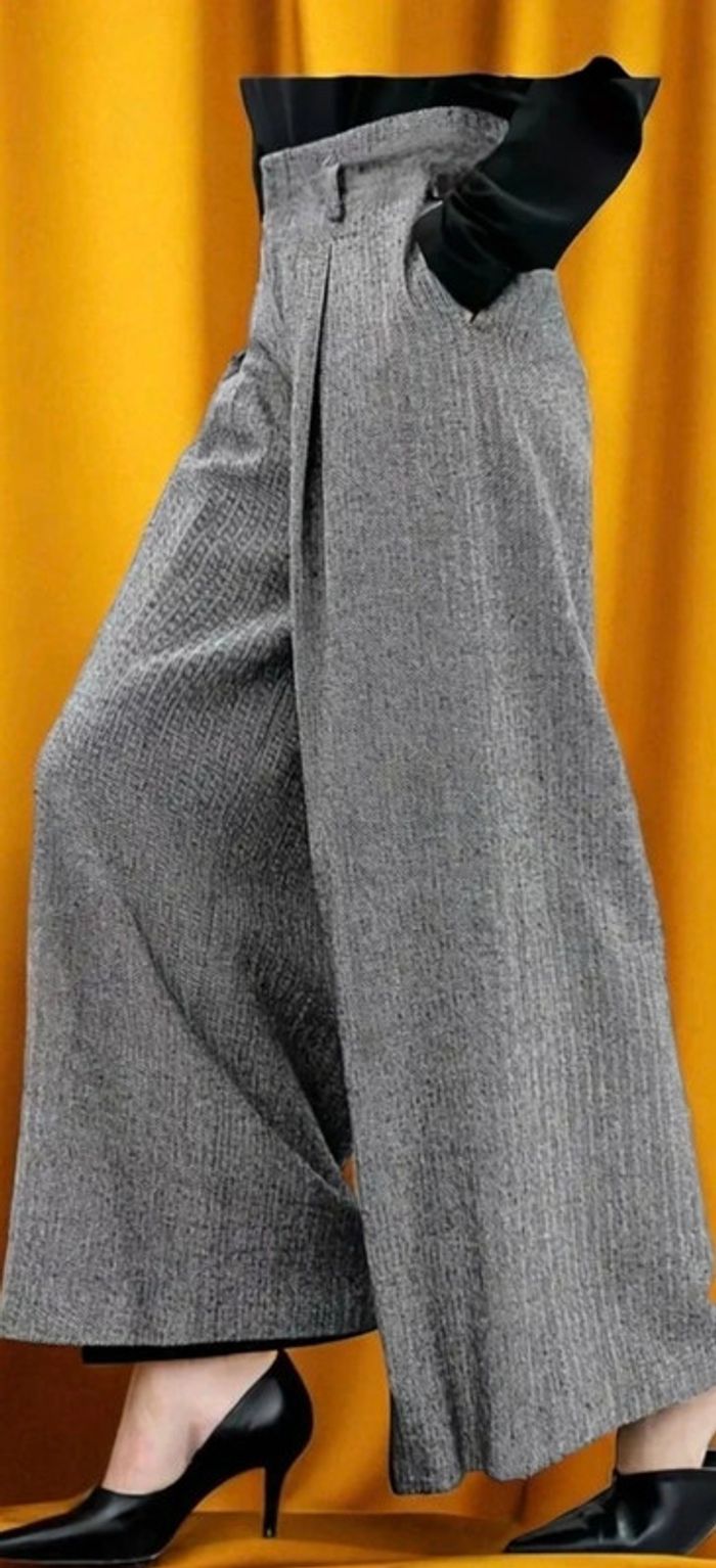 Pantalon Femme Élégant  – Taille Haute, Large - photo numéro 2