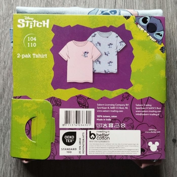 LILO & STITCH - Pack 2 pièces T-shirt Kids 4-5 ans