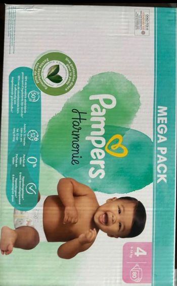 Couche Pampers harmonie taille 4 